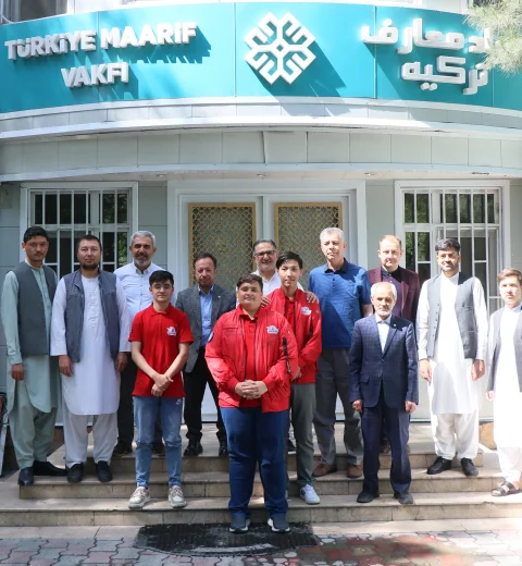استقبال ریاست بنیاد معارف ترکیه در افغانستان از بهترینان تکنوفست!🇹🇷🏫